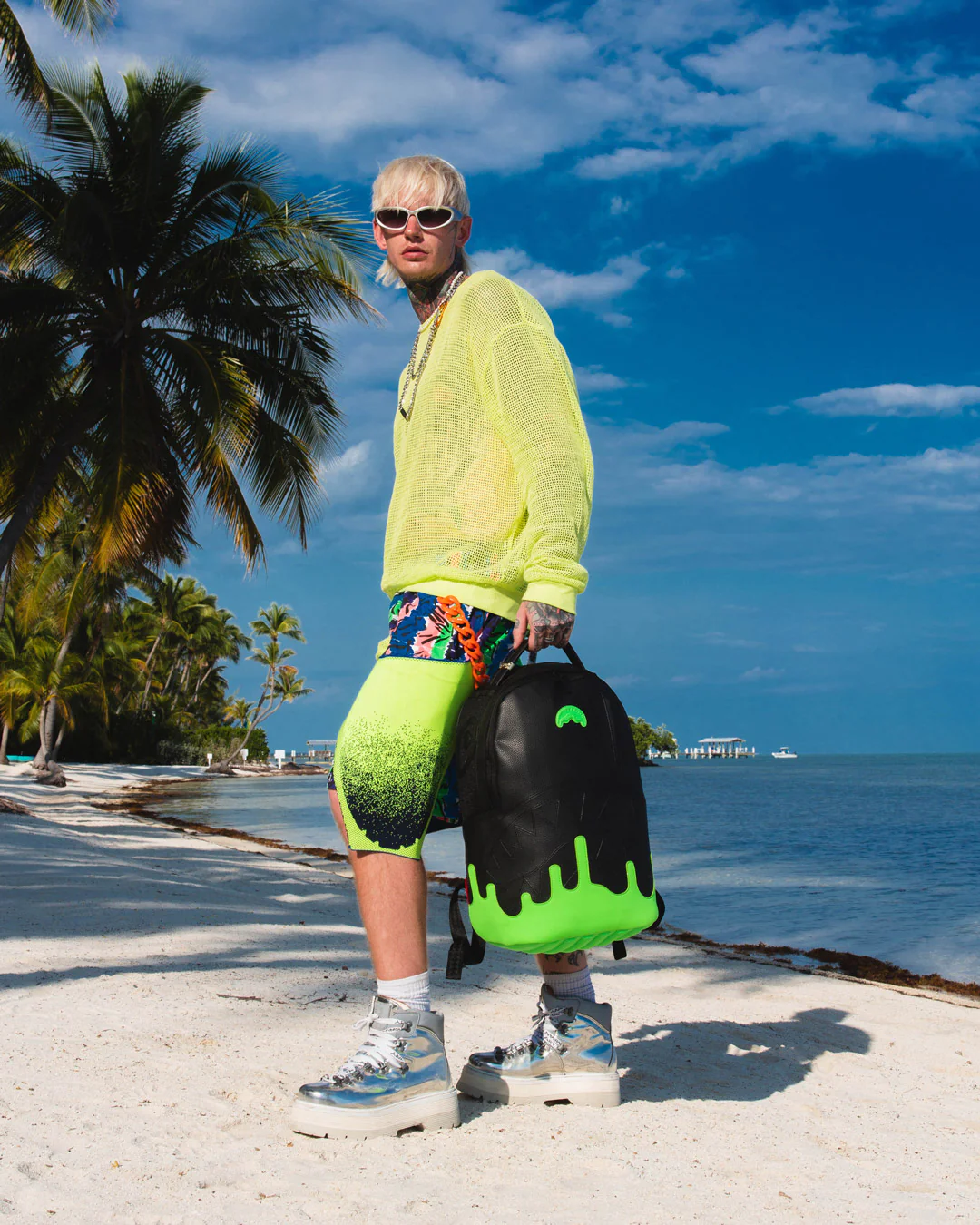 Sprayground Anti-Gravity Green DLXV Backpack 13 Sprayground Anti-Gravity Green DLXV Backpack - Image 12